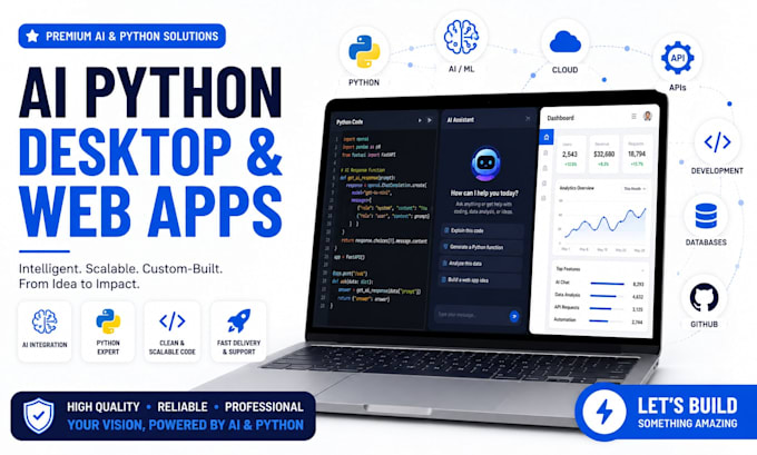 build ai powered python desktop and web applications