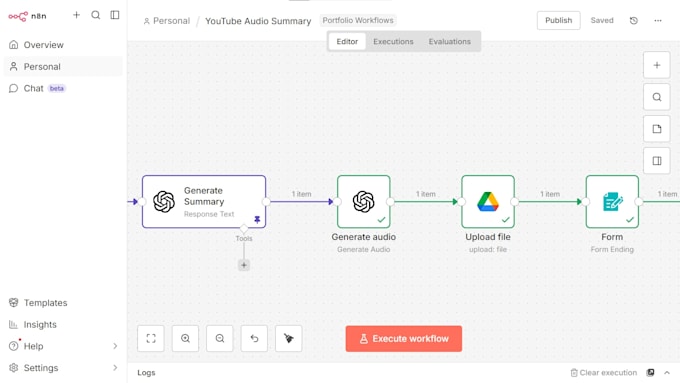 make n8n workflow automation