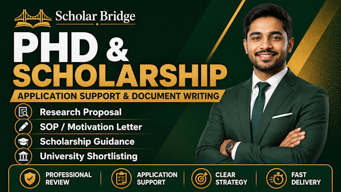 provide phd scholarship, supervisor search and application guidance