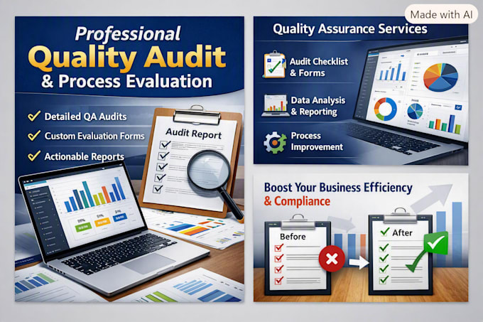 performing a detailed quality audit and process evaluation for your business