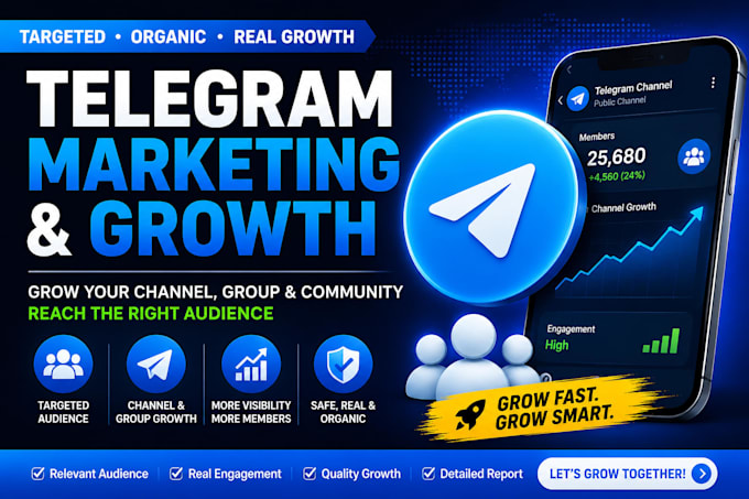 do telegram promotion and organic telegram marketing