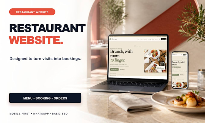 restaurant website development online ordering table reservation food menu