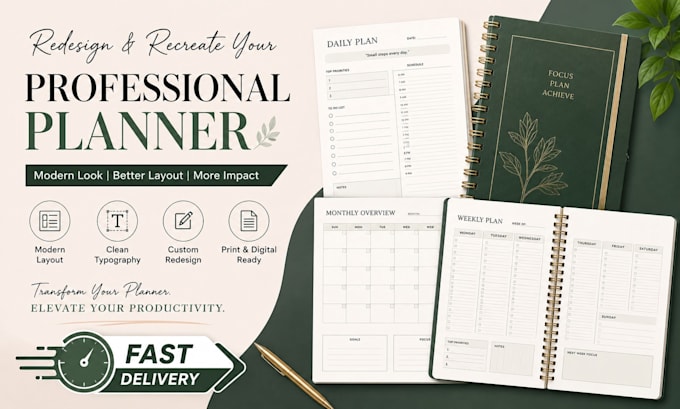 redesign and recreate your professional planner design