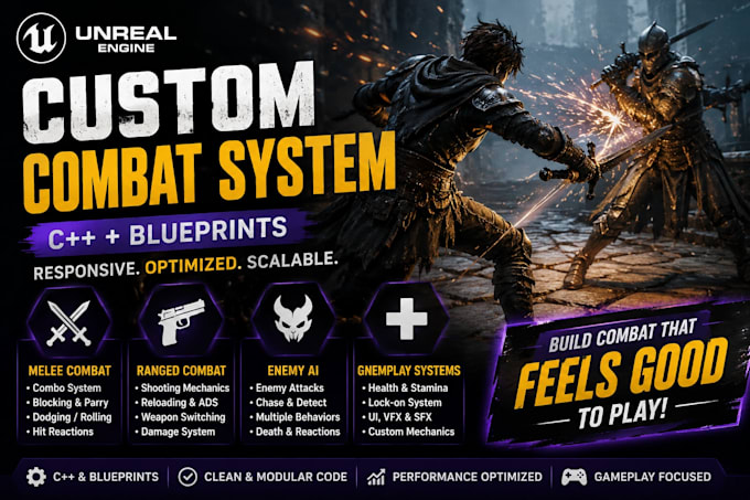 create a combat system for your unreal engine game
