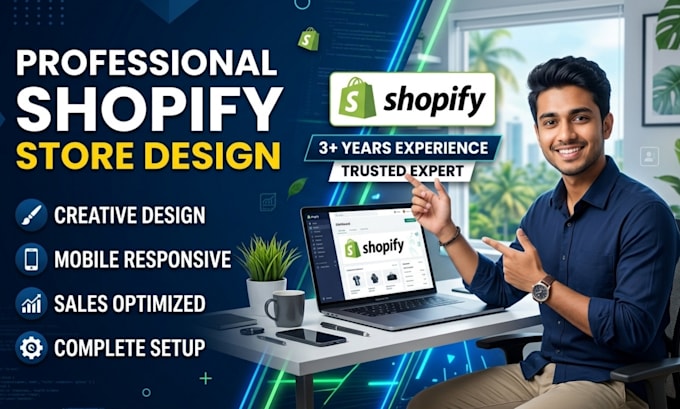 design, redesign shopify store or shopify website