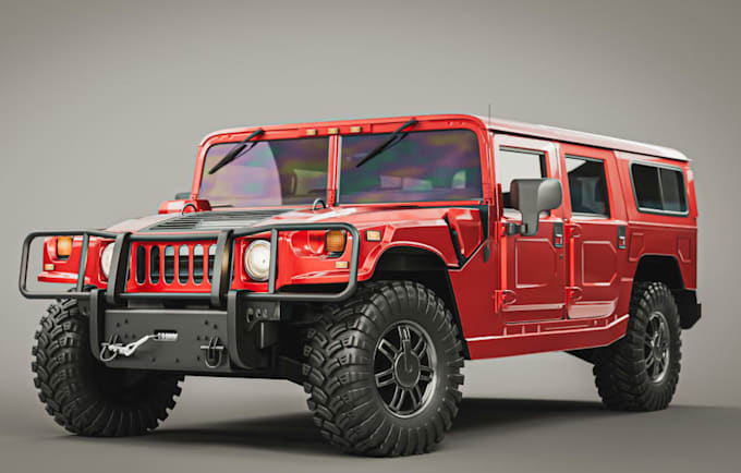 model offroad 3d vehicle for unity game, 3d cabin design,blender 3d model, parts