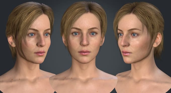 3d head bust and more