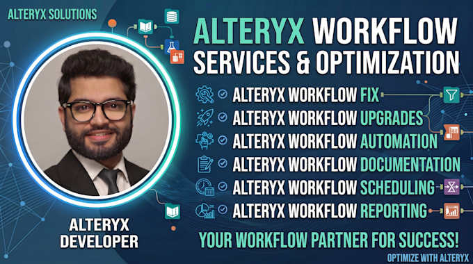repaire, upgrade and automate your alteryx workflows
