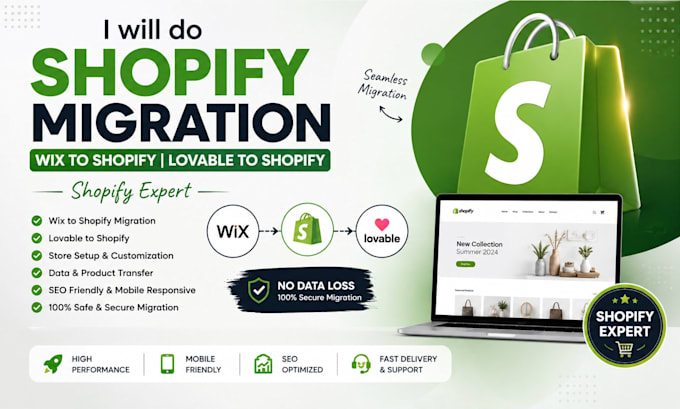 do shopify migration, wix to shopify, do lovable to shopify, shopify expert