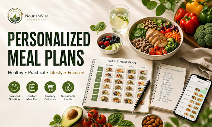 create a personalized healthy meal plan and nutrition guide