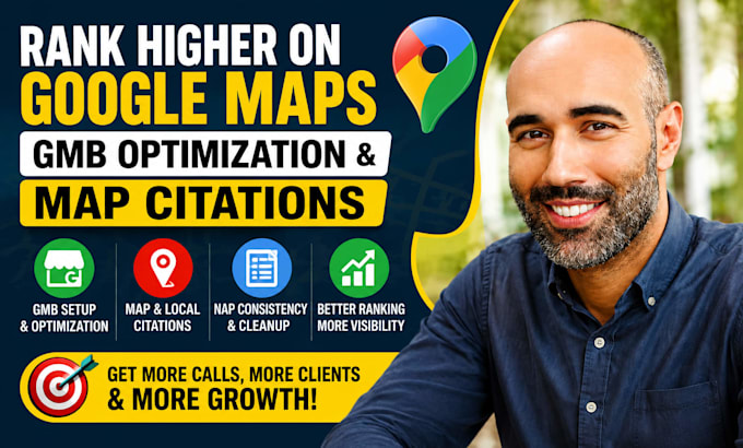 setup and optimize your gmb ranking map citation for google local seo business