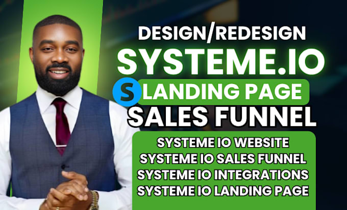 build systeme io landing page, systeme io sales funnel and systeme io automation