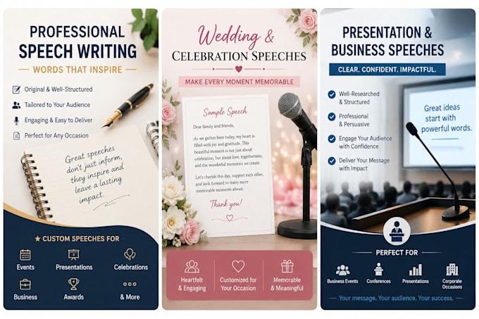 write engaging speeches for any occasion