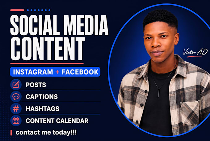 plan and create instagram and facebook social media content