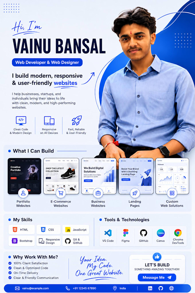 build a modern responsive website