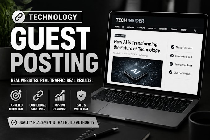 do technology guest posting for niche relevant SEO backlinks