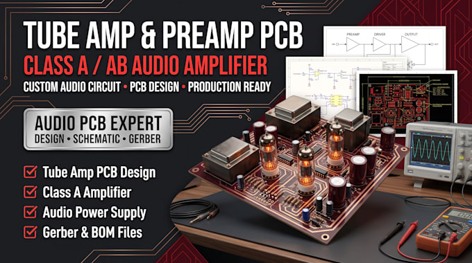 design tube amp preamp class a ab audio amplifier pcb