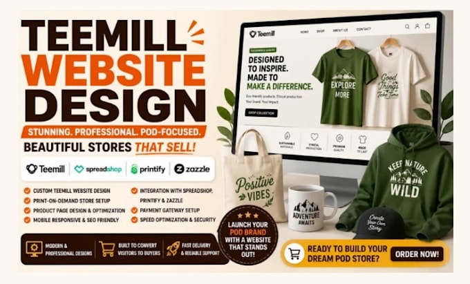 setup teemill fourthwall pod store tshirt designs print on demand product upload