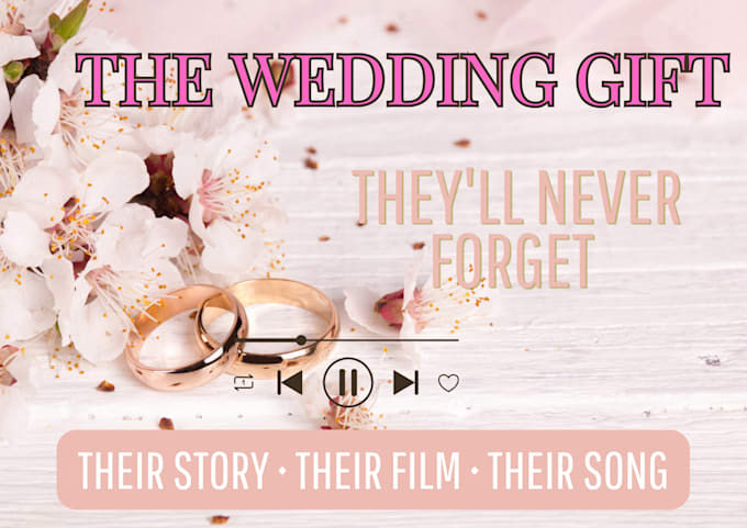 create an unforgettable wedding gift with a personalized love song