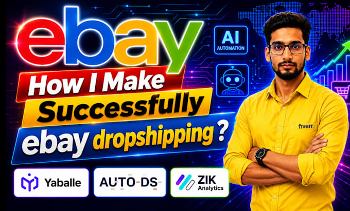setup ai powered ebay dropshipping automation, automated orders and manage store