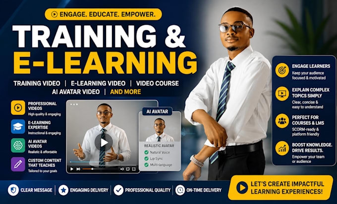 create engaging ai corporate vsls training video course elearning video