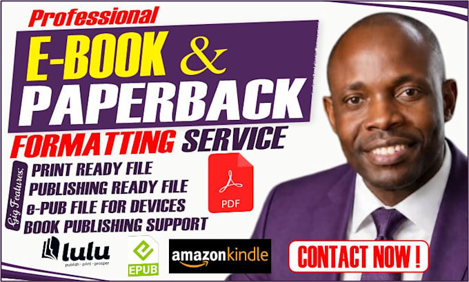 do KDP book interior formatting and print book layout design