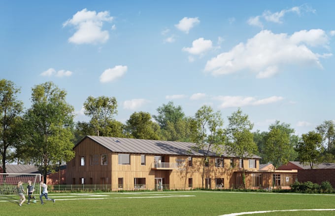 create a complete architectural visualization