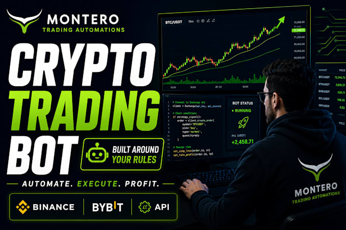 develop a tailored crypto trading bot for binance and apis