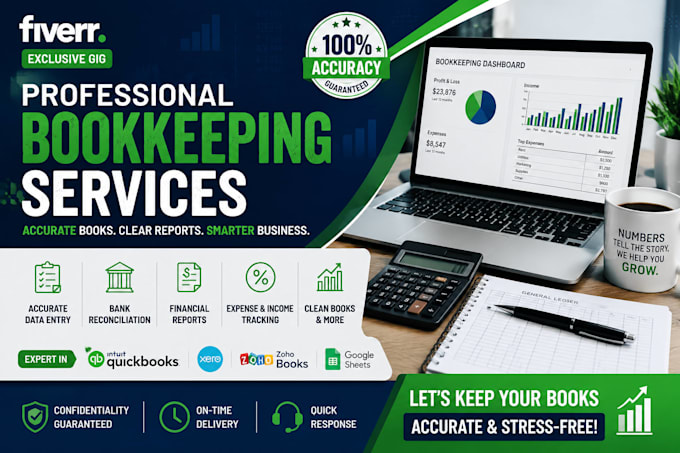 do monthly bookkeeping and financial data entry in excel