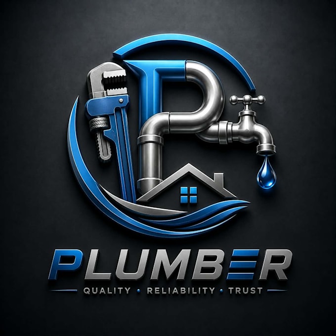 design a professional plumber logo for your  business