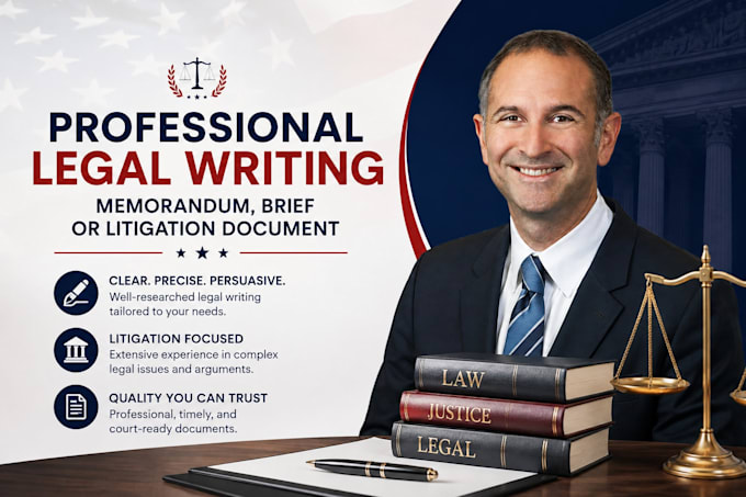 write a professional legal memorandum, brief, or litigation document