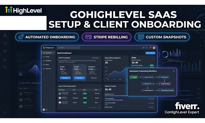 setup gohighlevel saas mode and client onboarding