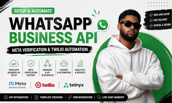 setup whatsapp business api, meta verification, and twilio whatsapp authomation