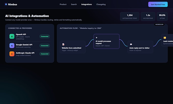 integrate ai features into your website or web application