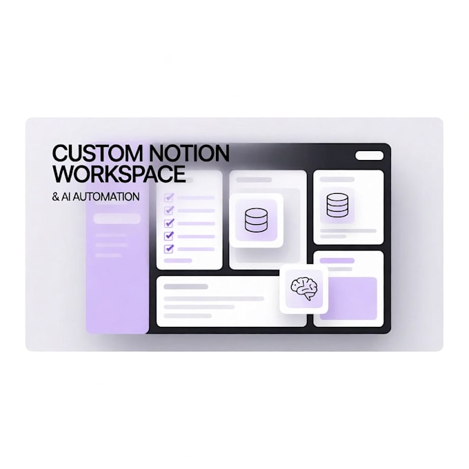 create custom notion templates and ai automation workspace