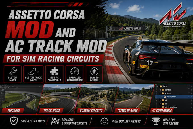 do assetto corsa mod and ac track mod for sim racing circuits