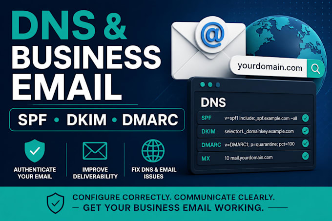 fix dns spf dkmi dmarc and business email issues