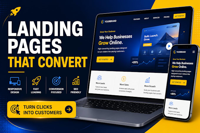 a responsive landing page for your business