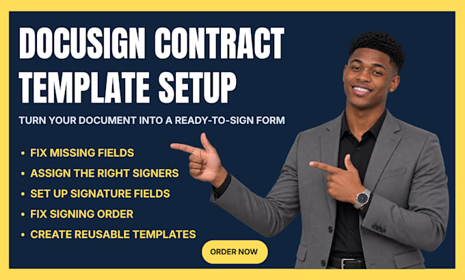 create docusign contract templates and business documents for esignature