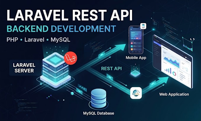 develop a laravel rest API and backend for your application