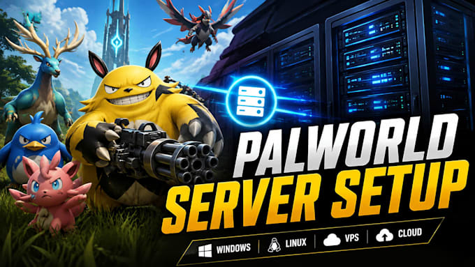 install and set up palworld dedicated server on vps linux or windows