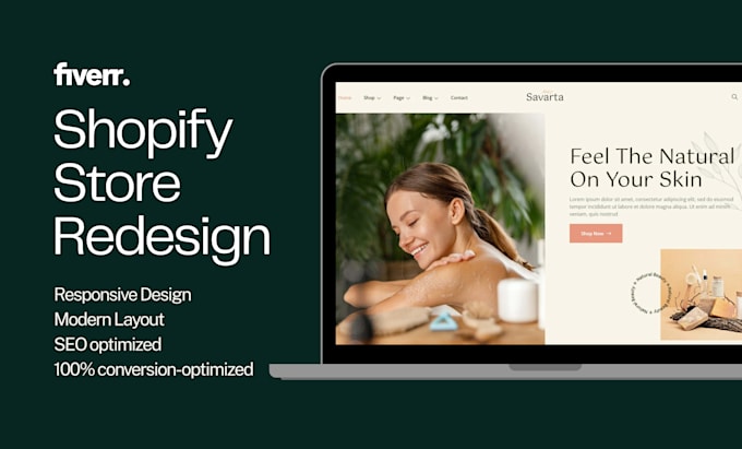 redesign shopify landing page
