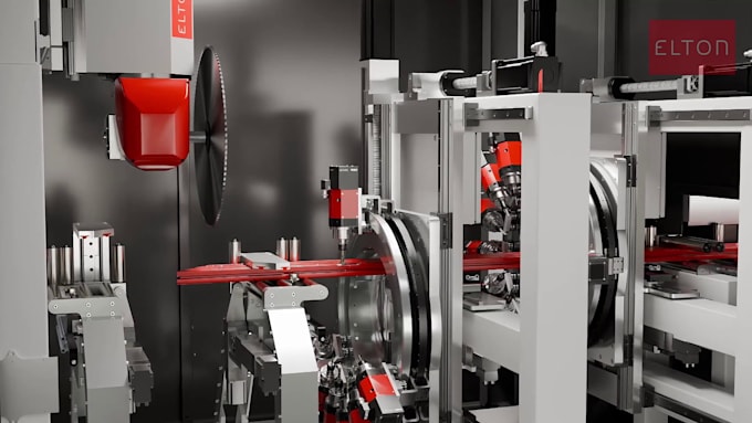 create 3d industrial animation machinery walkthrough and factory renovation