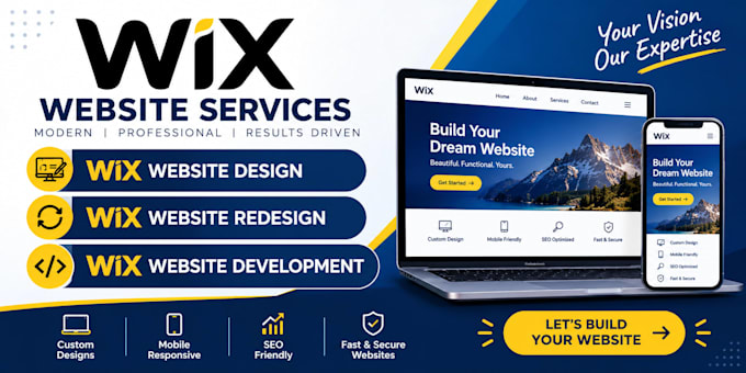 design, redesign, or build a professional wix website