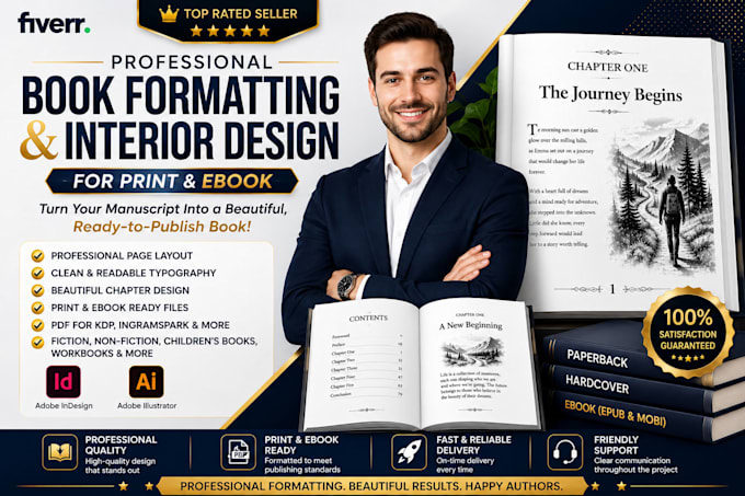 do book formatting, manuscript formatting and  book editing