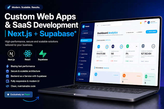 build a custom web app or admin dashboard