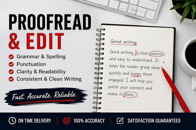 proofread and edit your english content