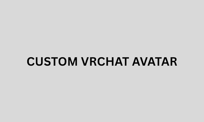 create custom vrchart and 3d chaarcter model