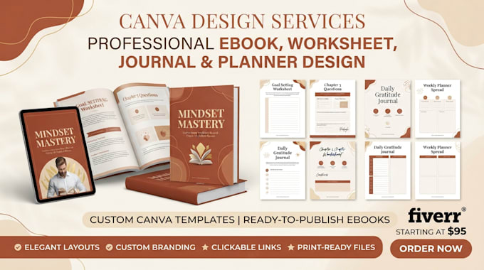 design canva ebook worksheet journal planner