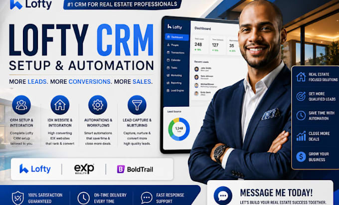 set up lofty crm lofty website design lofty website redesign lofty smart plan